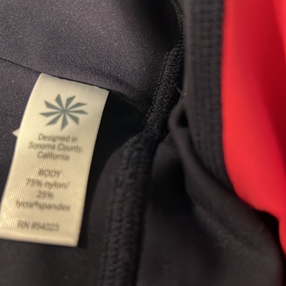 Athleta  COLOR BLOCK CROPPED LEGGING Yoga Pants Size large - Picture 10 of 11